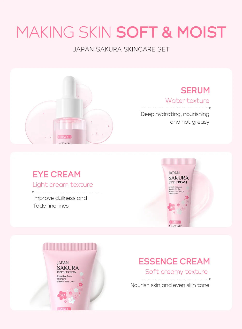 LAIKOU Vitamin C 24K Golden Sakura Face Cream