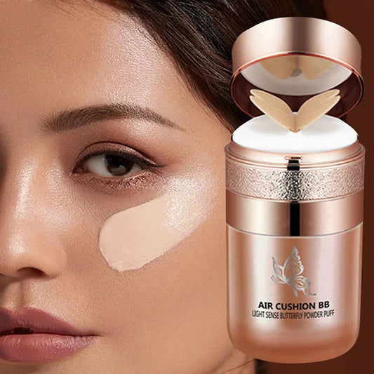 Air Cushion BB Cream Butterfly Powder Puff Moisturizing